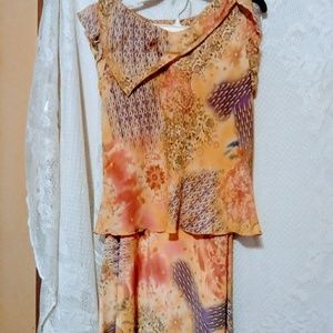 U Sharon sheer skirt set